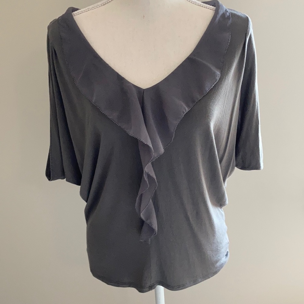 GAP tee shirt with chiffon ruffle
